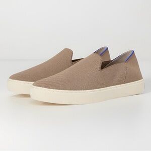 Rothy’s The Original Slip On Sneaker Flat Shoe Women’s Size 7.5  Knit Latte Tan